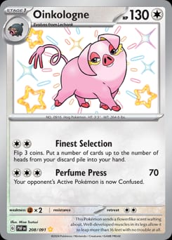 Paldean Fates Oinkologne #208 card