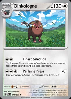 Paldean Fates Oinkologne #72 card