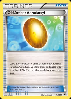 Fates Collide Old Amber Aerodactyl #106 card
