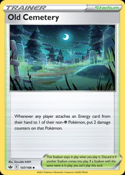 Chilling Reign Old Cemetery #147 card