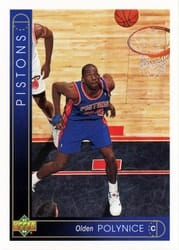 1993-94 Upper Deck Base Set Olden Polynice #54 card