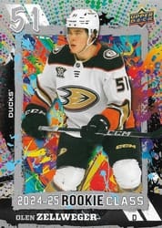 2024-25 Upper Deck 2024-25 Rookie Class Olen Zellweger #RC-15 card
