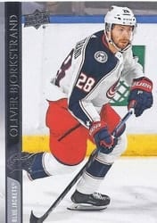 2020-21 Upper Deck Base Set Oliver Bjorkstrand #52 card