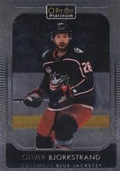 2021-22 O-Pee-Chee Platinum Base Set Oliver Bjorkstrand #157 card