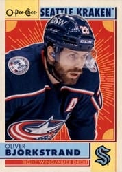 2022-23 O-Pee-Chee Retro Oliver Bjorkstrand #107 card