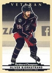 2022-23 Parkhurst Champions Base Set Oliver Bjorkstrand #75 card