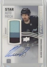 2023-24 Upper Deck Premier Acetate Star Autograph Patch Oliver Bjorkstrand #AV-OB card