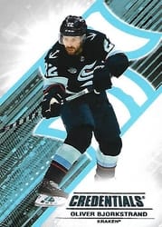 2024-25 Upper Deck Credentials Base Set Oliver Bjorkstrand #35 card