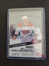 2024-25 Upper Deck Credentials Acetate Debut Ticket Access Oliver Kapanen #DTAA-OK card