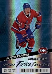 2024-25 Upper Deck Credentials Base Set Oliver Kapanen #105 card