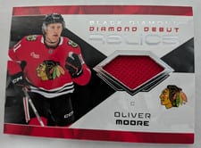 2025-26 Upper Deck Black Diamond Diamond Debut Relics Oliver Moore #DD-OM card