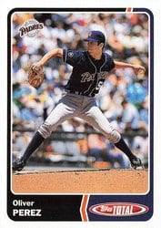 2003 Topps Total Base Set Oliver Perez #57 card
