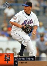2009 Upper Deck Base Set Oliver Perez #253 card