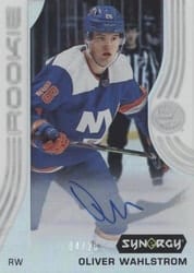 2019-20 Upper Deck Synergy Base Set Oliver Wahlstrom #82 card