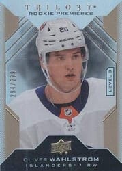 2019-20 Upper Deck Trilogy Base Set Oliver Wahlstrom #132 card