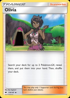Burning Shadows Olivia #119 card