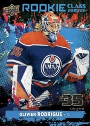 2025-26 Upper Deck Rookie Class Commemorations Olivier Rodrigue #RC-23 card