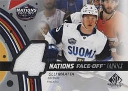 2025-26 SP Game Used 2025 4 Nations Face-Off Fabrics Olli Maatta #4N-OM card