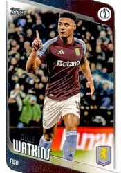 2025-26 Topps UEFA Club Competitions Base Set Ollie Watkins #124 card