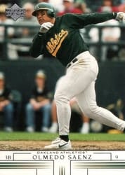 2002 Upper Deck Base Set Olmedo Saenz #76 card