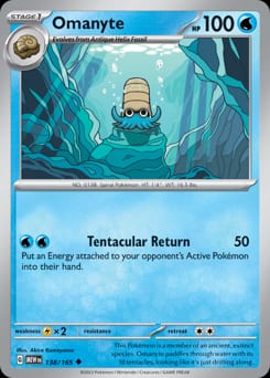 2023 151 Omanyte #138 card