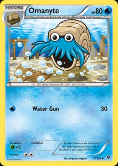2016 Fates Collide Omanyte #17 card