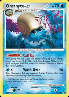 2008 Majestic Dawn Omanyte #69 card
