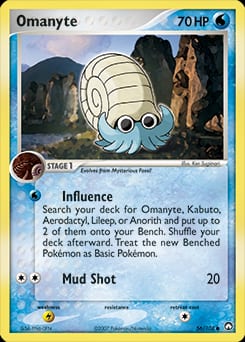 2007 Power Keepers Omanyte #56 card
