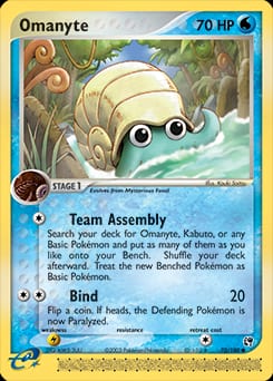 2003 Sandstorm Omanyte #70 card