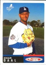 2002 Topps Total Base Set Omar Daal #55 card