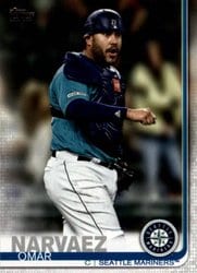 2019 Topps Update Base Set Omar Narvaez #US283 card