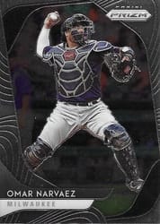 2020 Panini Prizm Base Set Omar Narvaez #118 card