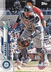 2020 Topps Opening Day Base Set Omar Narvaez #25 card