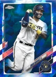 2021 Topps Chrome Sapphire Edition Base Set Omar Narvaez #282 card