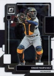 2022 Donruss Optic Base Set Omar Narvaez #124 card