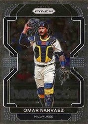 2022 Panini Prizm Base Set Omar Narvaez #217 card