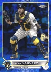 2022 Topps Chrome Sapphire Edition Base Set Omar Narvaez #139 card