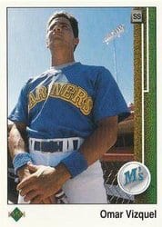 1989 Upper Deck Base Set Omar Vizquel #787 card