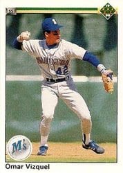 1990 Upper Deck Base Set Omar Vizquel #233 card