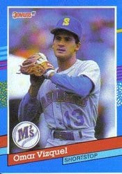1991 Donruss Base Set Omar Vizquel #231 card
