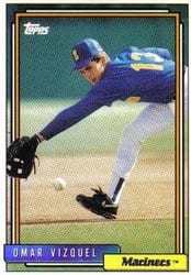 1992 Topps Base Set Omar Vizquel #101 card