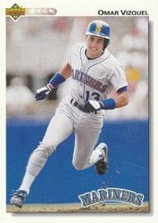 1992 Upper Deck Base Set Omar Vizquel #401 card