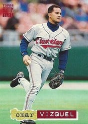 1994 Stadium Club Base Set Omar Vizquel #572 card