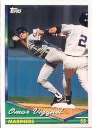 1994 Topps Base Set Omar Vizquel #593 card