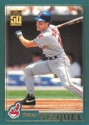 2001 Topps Base Set Omar Vizquel #591 card