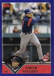2003 Topps Base Set Omar Vizquel #98 card