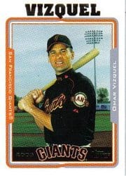 2005 Topps Base Set Omar Vizquel #409 card