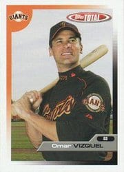 2005 Topps Total Base Set Omar Vizquel #271 card