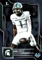 2025 Bowman University Chrome Base Set Omari Kelly #38 card