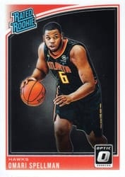 2018-19 Donruss Optic Base Set Omari Spellman #196 card
